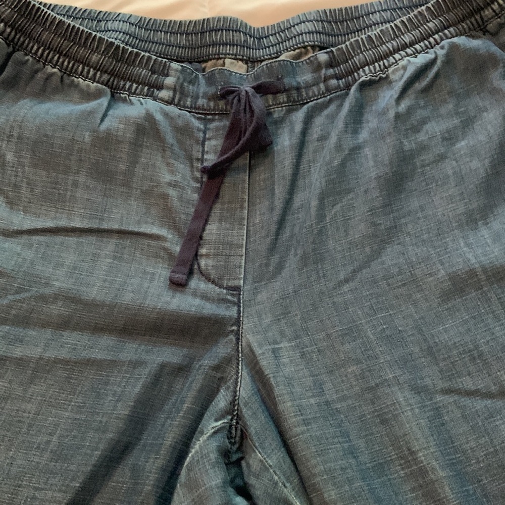 Talbots Easy Drawstring Long Chambray Pants. Wome… - image 2